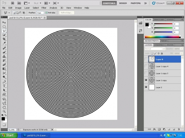 Creation of Eye gymnastics: Step 4